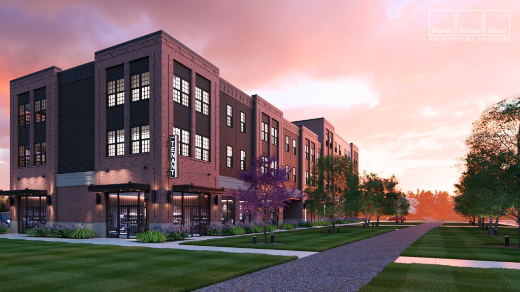 EASTON CROSSING - EXTERIOR - BUILDING 505 - EVENING 2